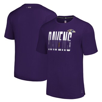 Men's Baltimore Ravens MSX by Michael Strahan Purple Teamwork T-Shirt